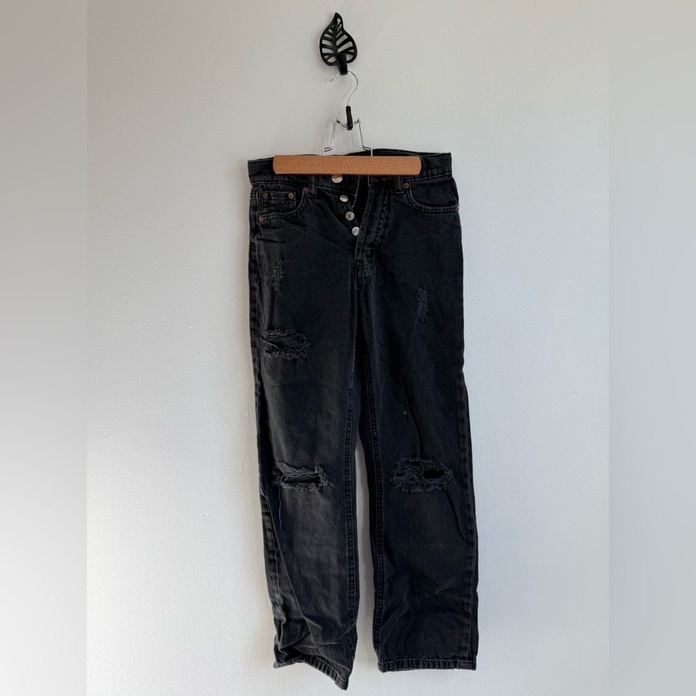 Aeropostale Black Straight‎ Leg Jeans